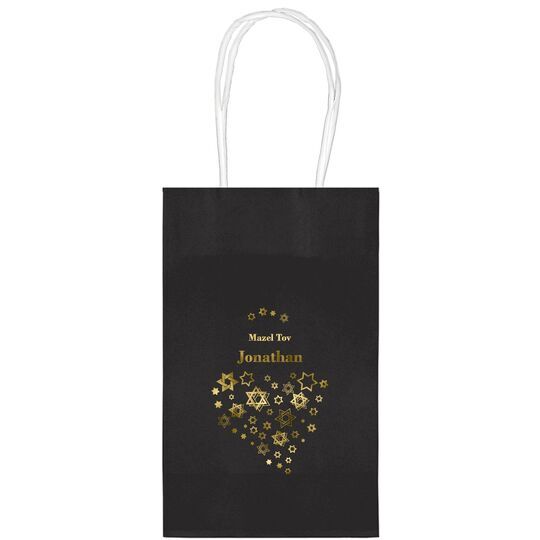 Jewish Star Party Medium Twisted Handled Bags
